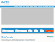Tablet Screenshot of mantraparramattahotel.com.au